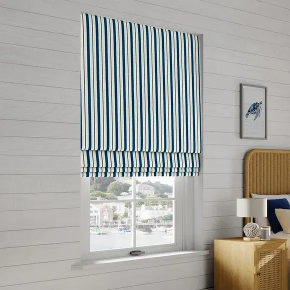 Made to Measure Roman Blind - Navy, Cotton
