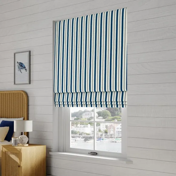 Made to Measure Roman Blind - Navy, Cotton