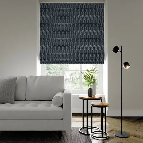 Made to Measure Roman Blind - Navy, Cotton