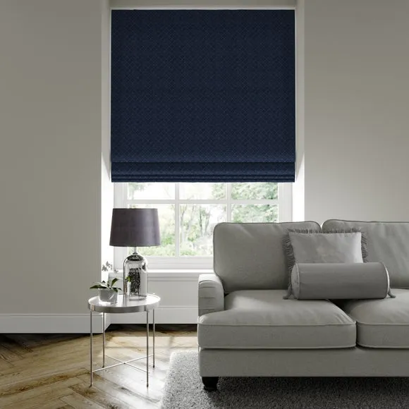 Made to Measure Roman Blind - Navy, Fabric image