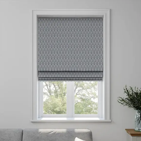 Made to Measure Roman Blind - Navy, Fire Retardant