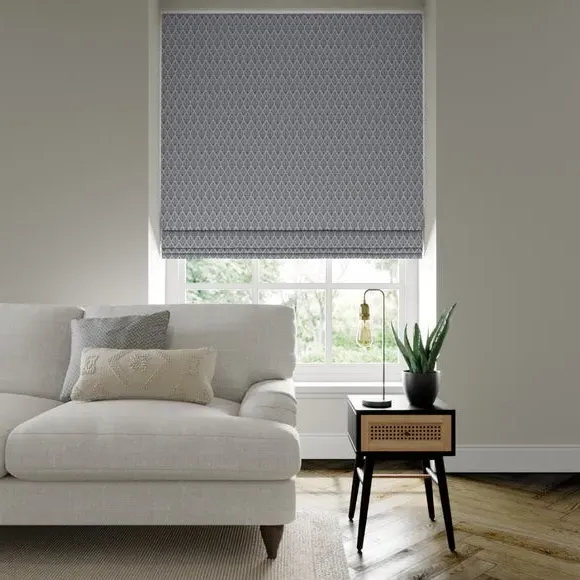 Made to Measure Roman Blind - Navy, Fire Retardant