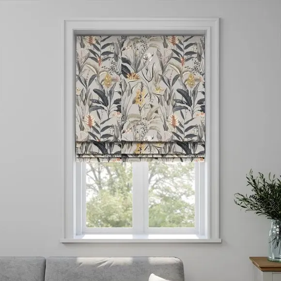 Made to Measure Roman Blind - Ochre, Fire Retardant