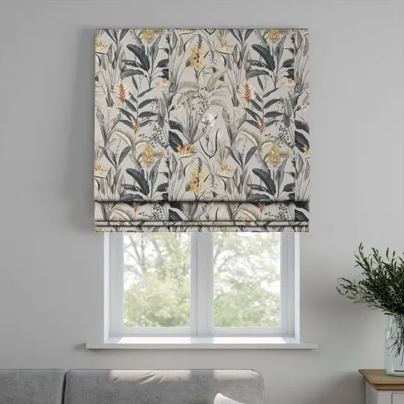Made to Measure Roman Blind - Ochre, Fire Retardant