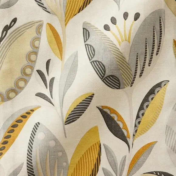 Made to Measure Roman Blind - Ochre, Floral