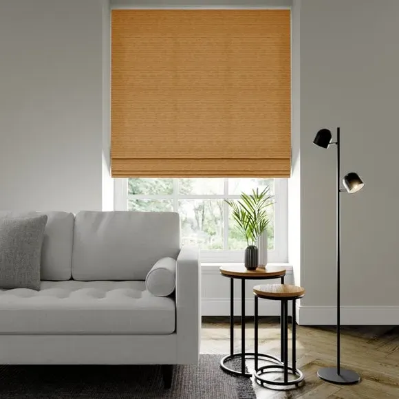 Made to Measure Roman Blind - Ochre, Polyester