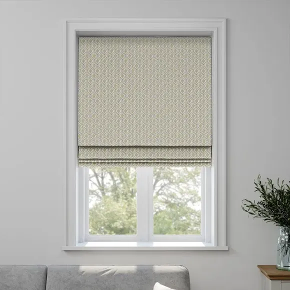 Made to Measure Roman Blind - Olive, Cotton Linen