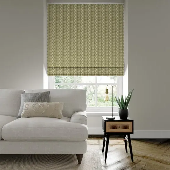Made to Measure Roman Blind - Olive, Cotton Linen image