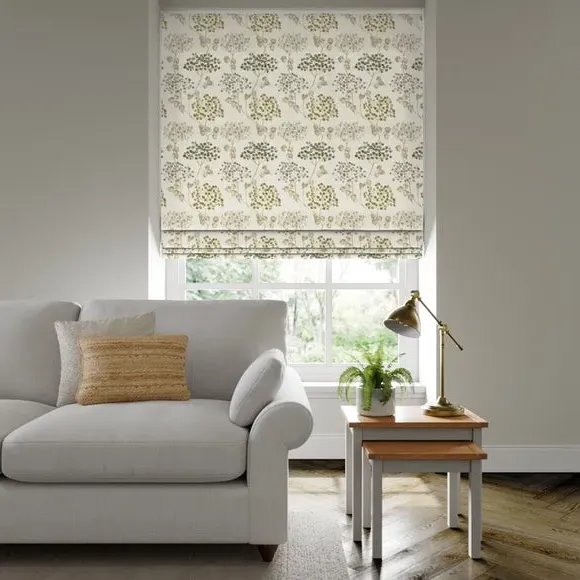 Made to Measure Roman Blind - Olive, Floral image