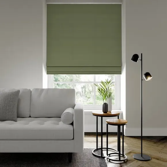 Made to Measure Roman Blind - Olive, Polyester