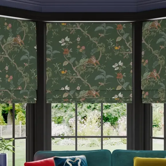 Made to Measure Roman Blind - Olive, Velvet image