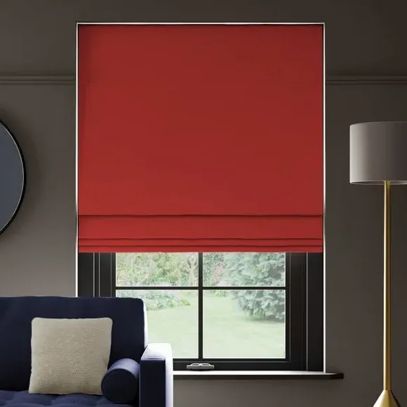 Made to Measure Roman Blind - Orange, Cotton