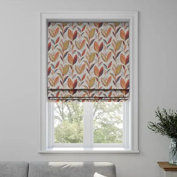 Made to Measure Roman Blind - Orange, Floral