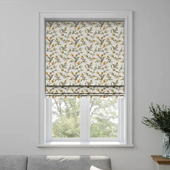 Made to Measure Roman Blind - Orange, Polycotton