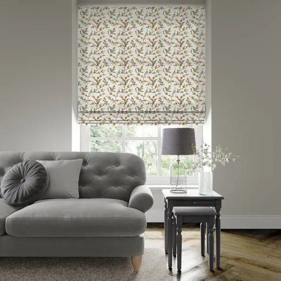 Made to Measure Roman Blind - Orange, Polycotton