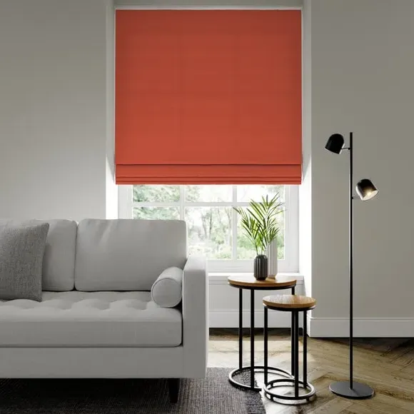 Made to Measure Roman Blind - Orange, Polyester