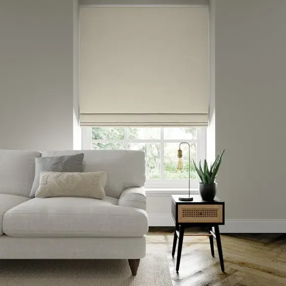 Made to Measure Roman Blind - Oyster, Polycotton