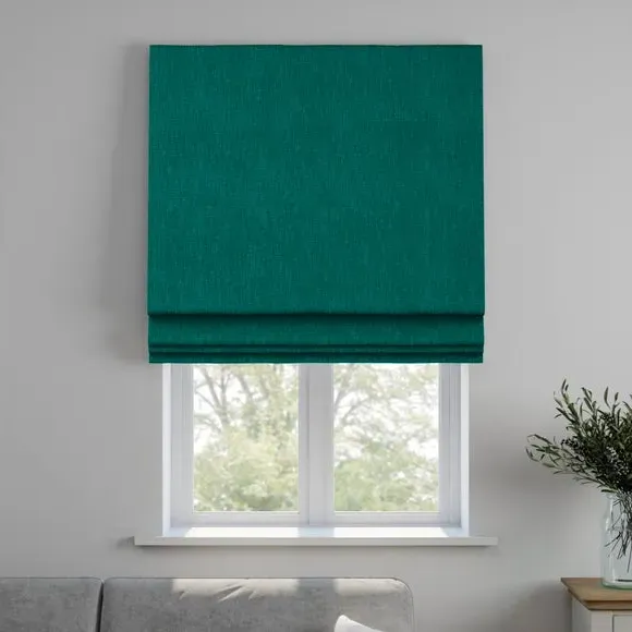 Made to Measure Roman Blind - Peacock, Cotton