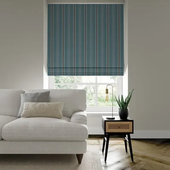 Made to Measure Roman Blind - Peacock, Fabric