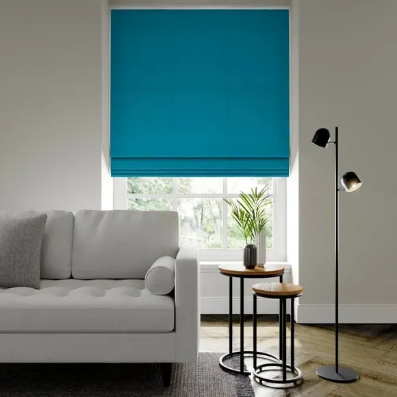 Made to Measure Roman Blind - Peacock, Polyester