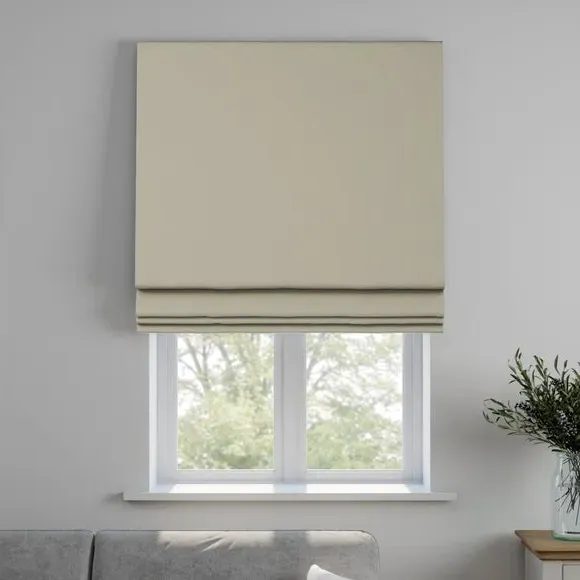 Made to Measure Roman Blind - Pebble, Cotton