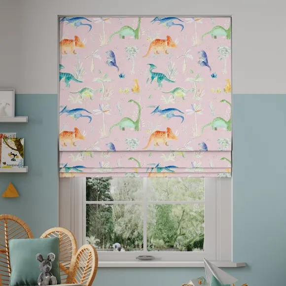 Made to Measure Roman Blind - Pink, Cotton