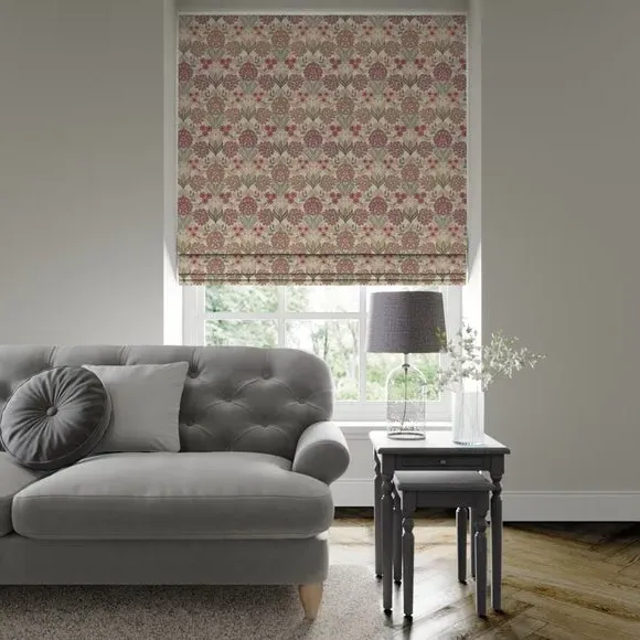 Made to Measure Roman Blind - Raspberry, Polyester