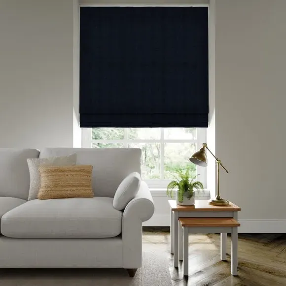 Made to Measure Roman Blind - Royal Blue, Jacquard