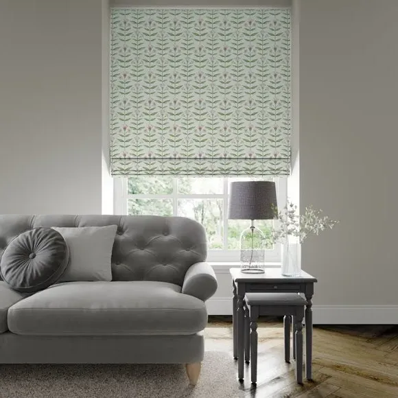 Made to Measure Roman Blind - Sage, Cotton