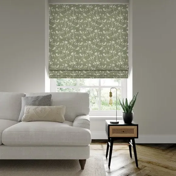 Made to Measure Roman Blind - Sage, Jacquard
