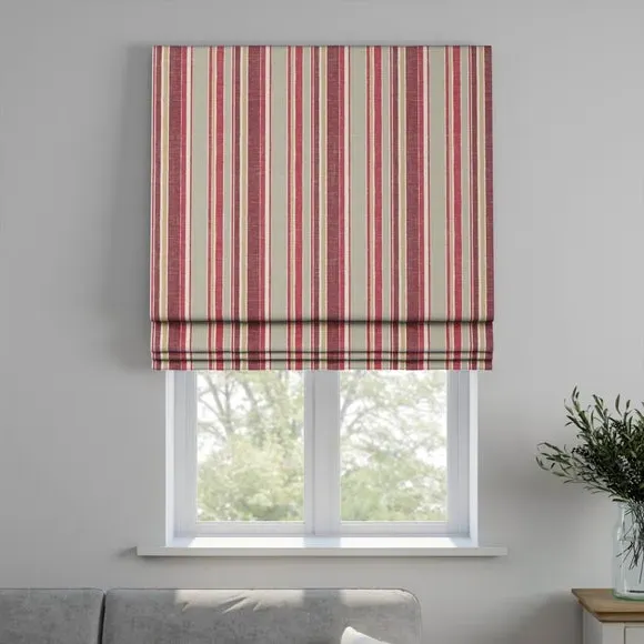 Made to Measure Roman Blind - Scarlet, Fire Retardant