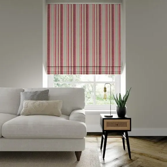 Made to Measure Roman Blind - Scarlet, Fire Retardant image