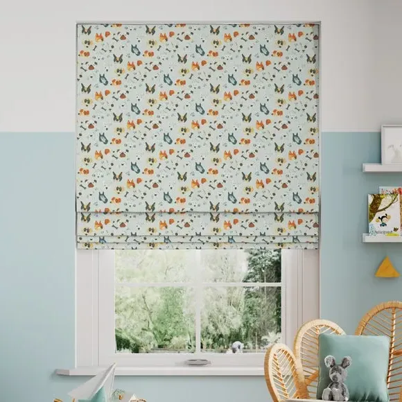 Made to Measure Roman Blind - Seafoam, Cotton