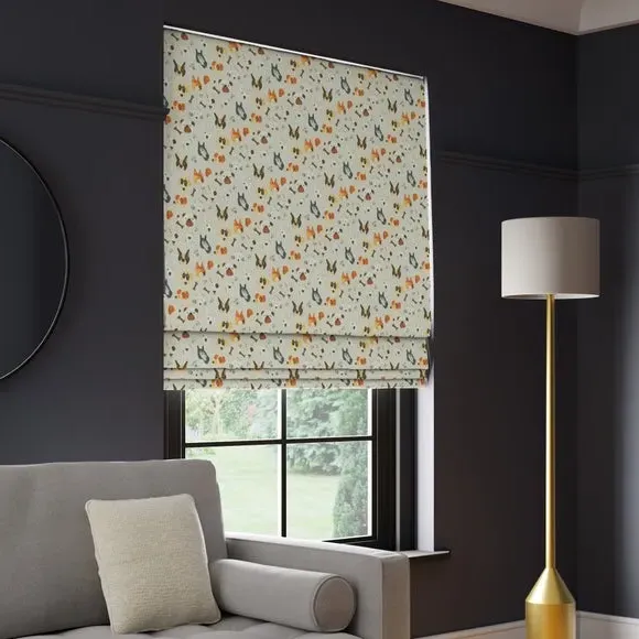 Made to Measure Roman Blind - Seafoam, Cotton