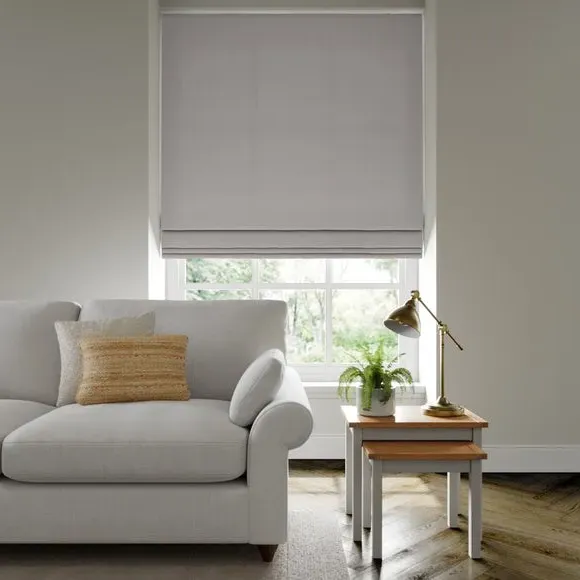Made to Measure Roman Blind - Silver, Jacquard