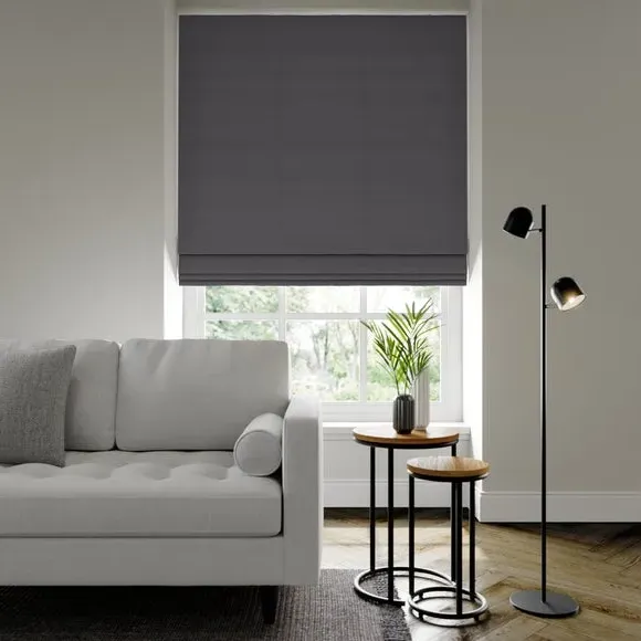 Made to Measure Roman Blind - Silver, Polyester
