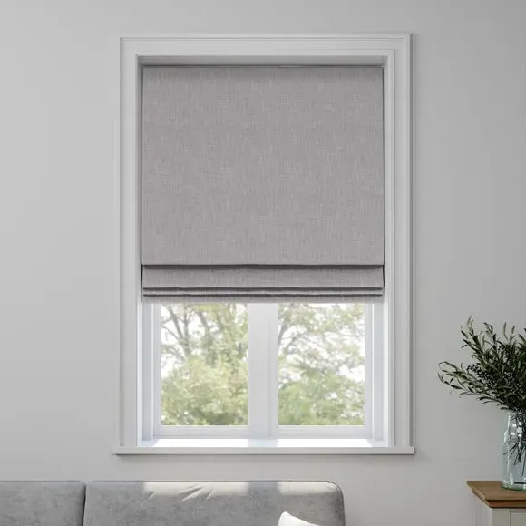 Made to Measure Roman Blind - Silver, Polyester