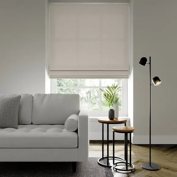 Made to Measure Roman Blind - Silver, Polyester