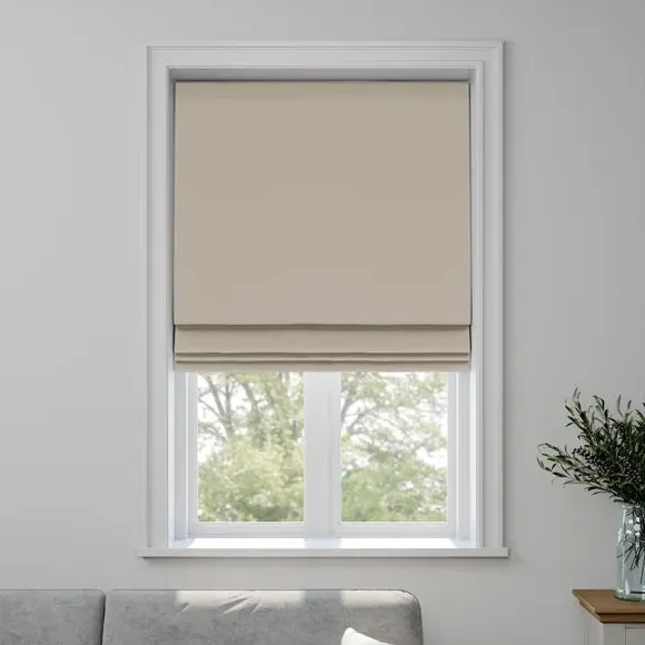 Made to Measure Roman Blind - Silver, Velour