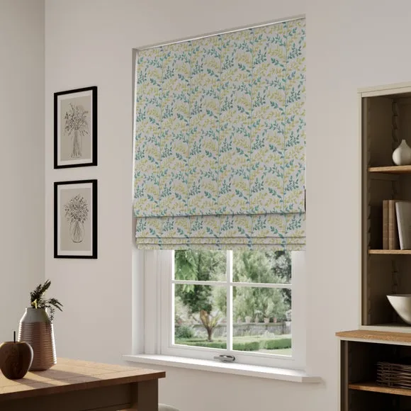 Made to Measure Roman Blind - Sky Blue, Cotton