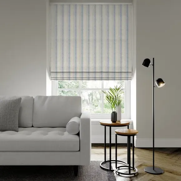 Made to Measure Roman Blind - Sky Blue