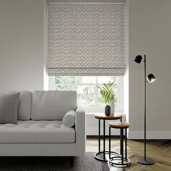 Made to Measure Roman Blind - Slate, Jacquard