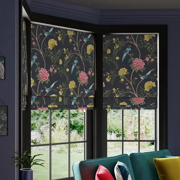 Made to Measure Roman Blind - Slate, Velvet