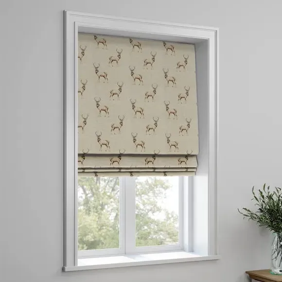 Made to Measure Roman Blind - Spey Deers