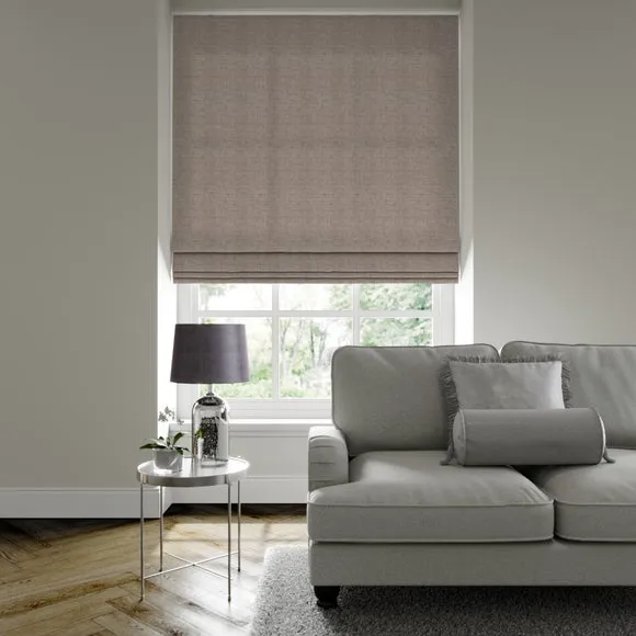Made to Measure Roman Blind - Taupe, Textured