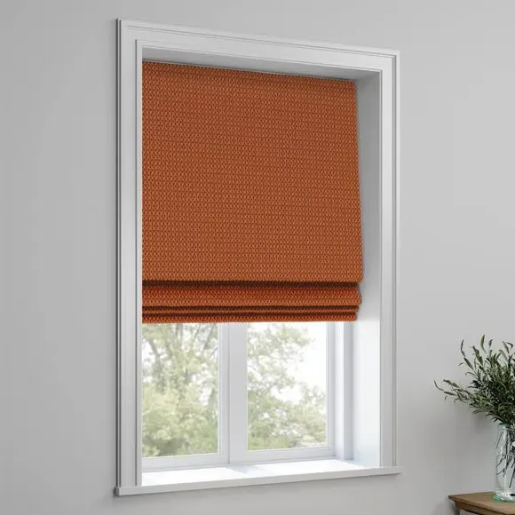 Made to Measure Roman Blind - Terracotta, Chenille