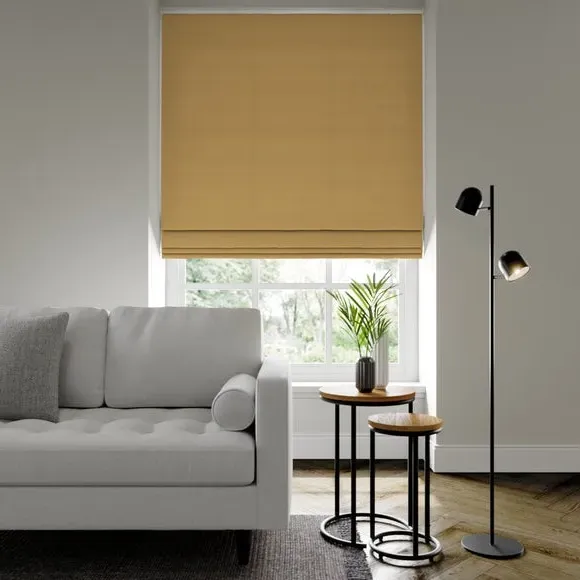 Made to Measure Roman Blind - Yellow, Polyester
