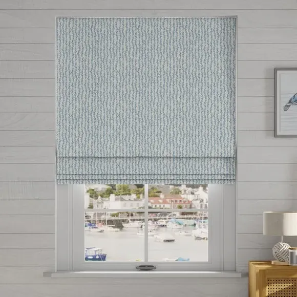 Made to Measure Roman Blinds - Blue, Cotton image