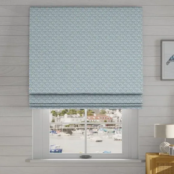 Made to Measure Roman Blinds - Blue, Cotton
