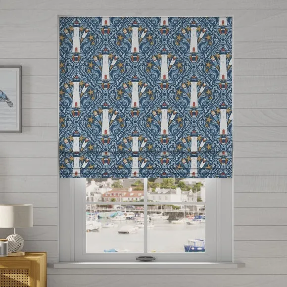 Made to Measure Roman Blinds - Indigo, Cotton image